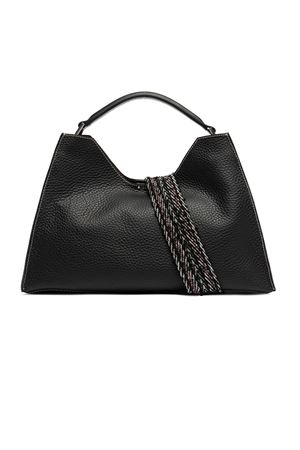 Aurora in pelle double grana maxi nera GIANNI CHIARINI | BS10566RNGDBLNANERO